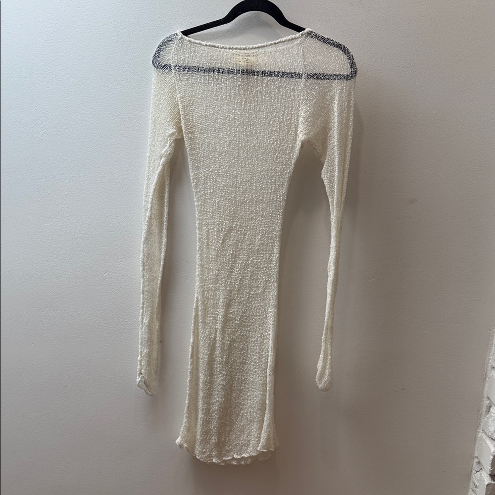 Sheer Knit Long Sleeve Bodycon Dress – Handmade in Indonesia
